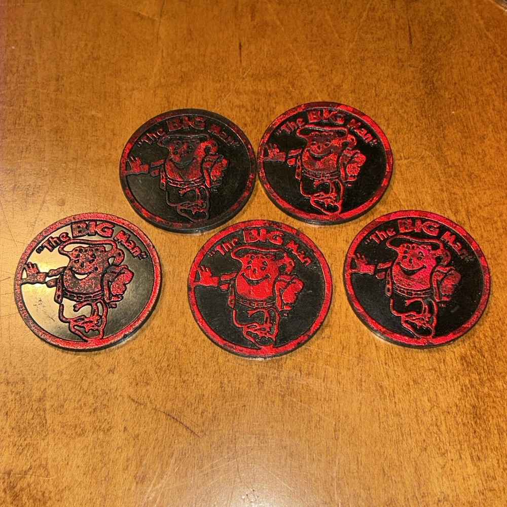 5 Kool-Aid "The BIG Man" Plastic POG Kini Slammer World Pog Federation WPF B2